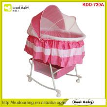 Manufacturer NEW Design Full Butterfly Mosquito net cover Portable Baby Bassinet Rocking Cradle Large Storage Basket Pink Blue